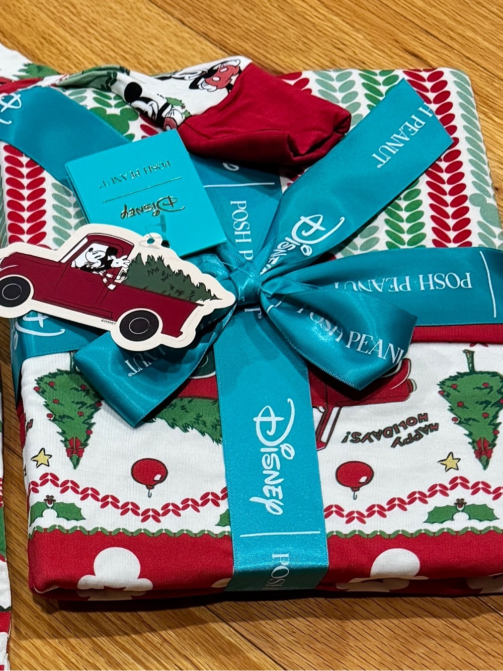 Posh Peanut Disney Mickey Fair Isle Holiday Luxette Patoo Blanket with Snoopy